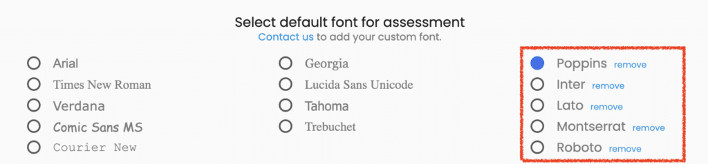 Add up to 5 Google Fonts