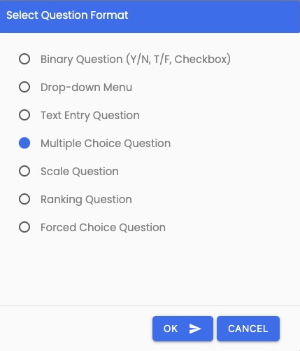 Select Multiple Choice Question Format