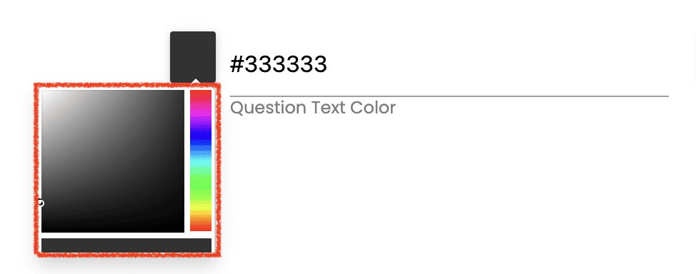 Select assessment color from color box