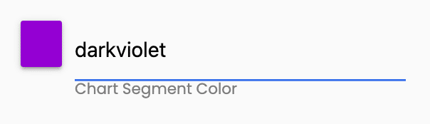 Enter a standard color for chart