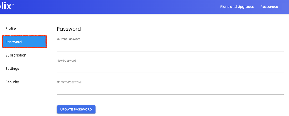 Agolix Password Update