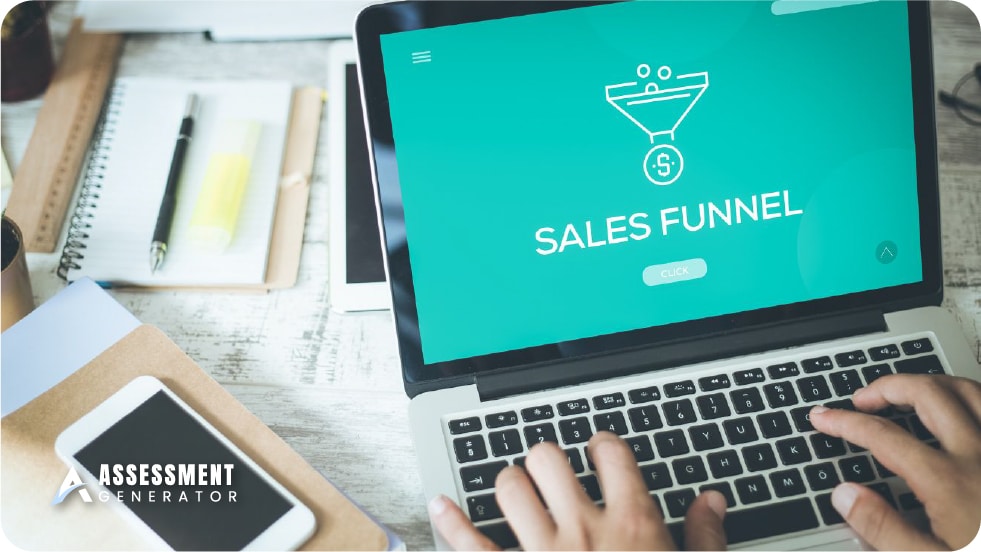 Use an assessment tool to create a sales funnel