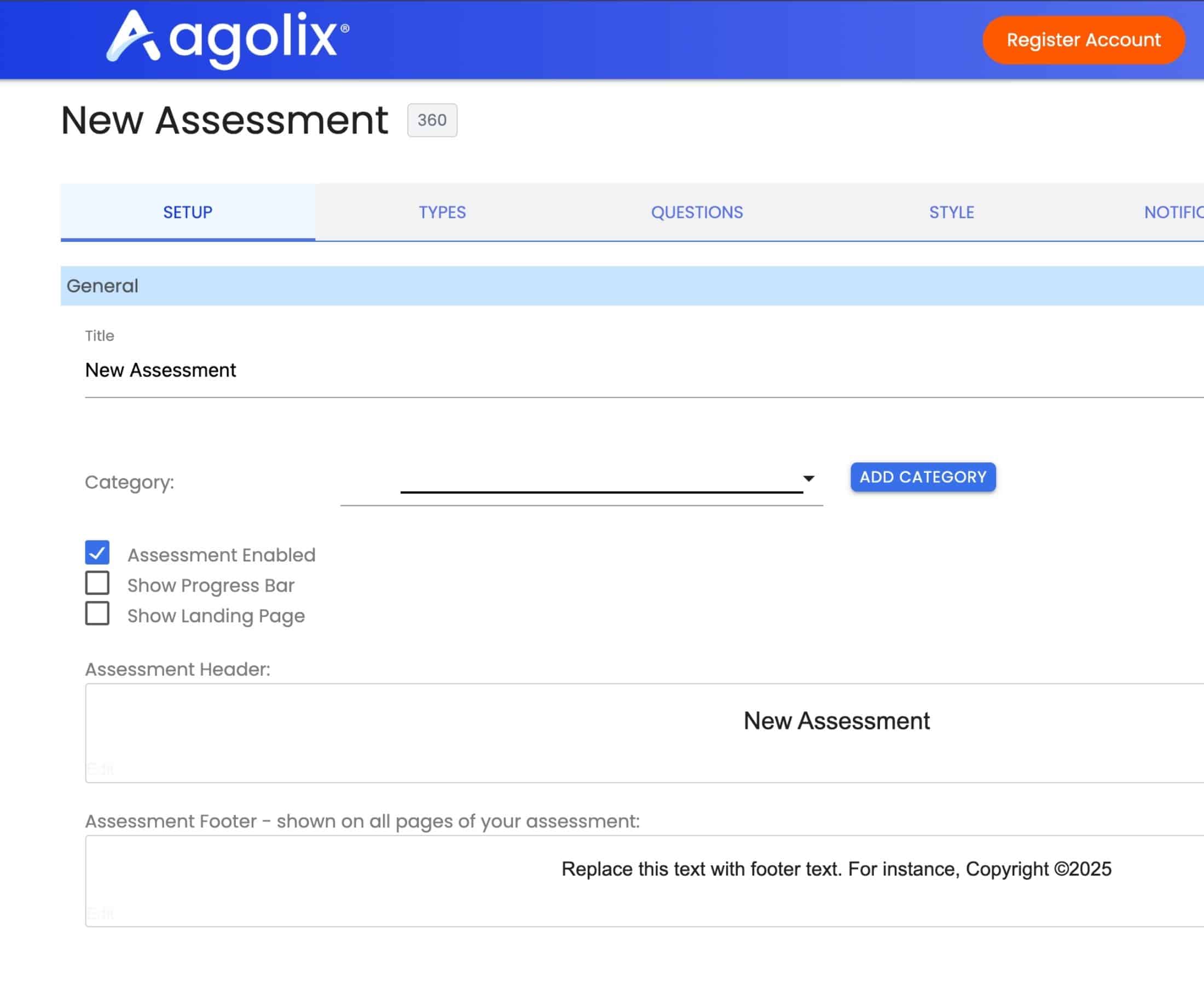 Agolix Assessment Generator