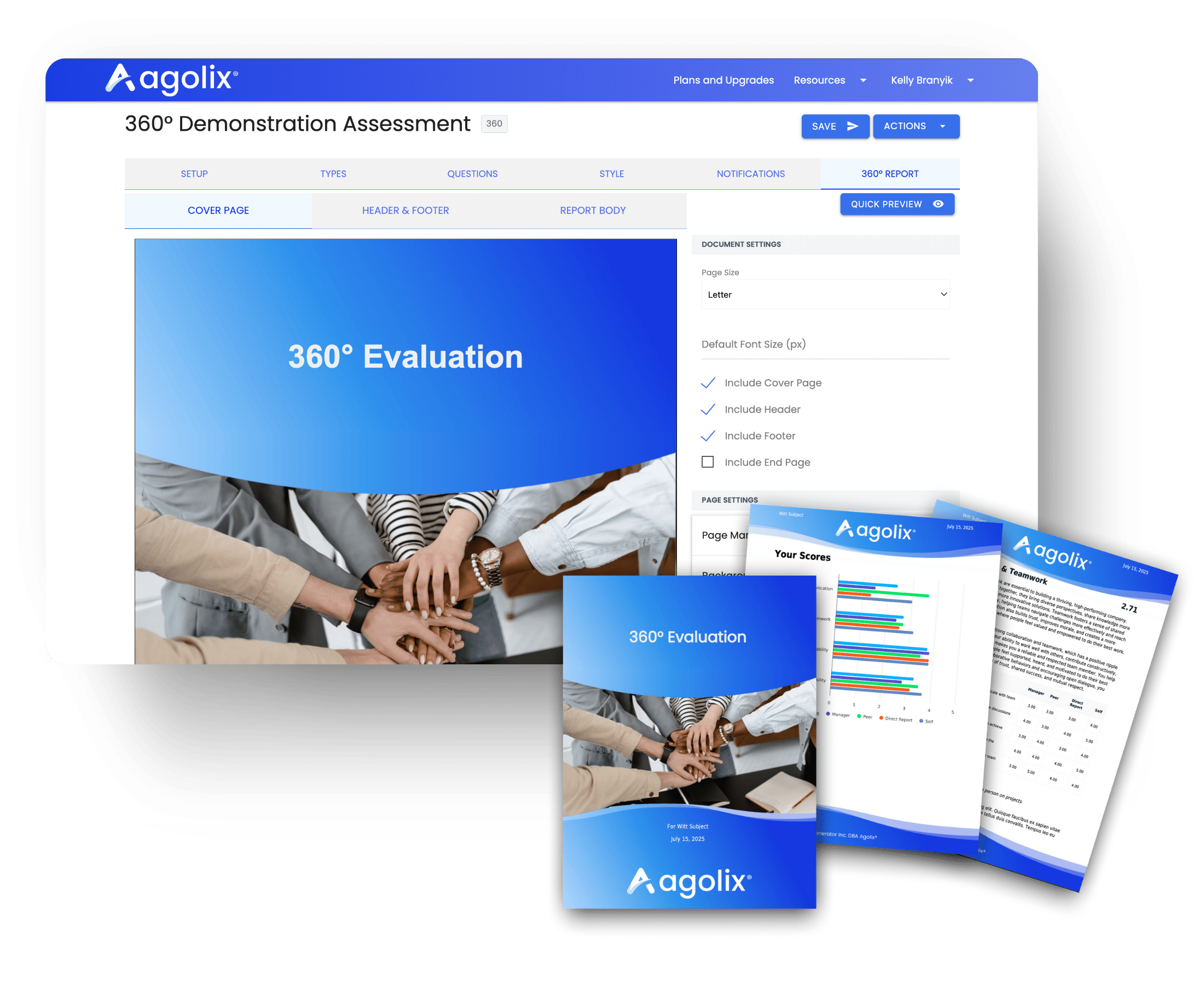 Automate Branded Reports 360 Degree Assessments