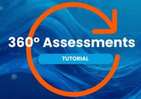 Agolix 360° assessment workflow showing subjects, evaluators, and automated feedback process