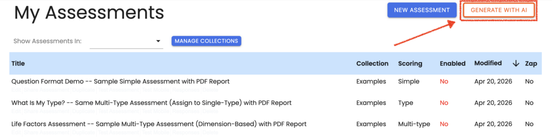 Generate Assessments with AI-Powered Assessment Generator