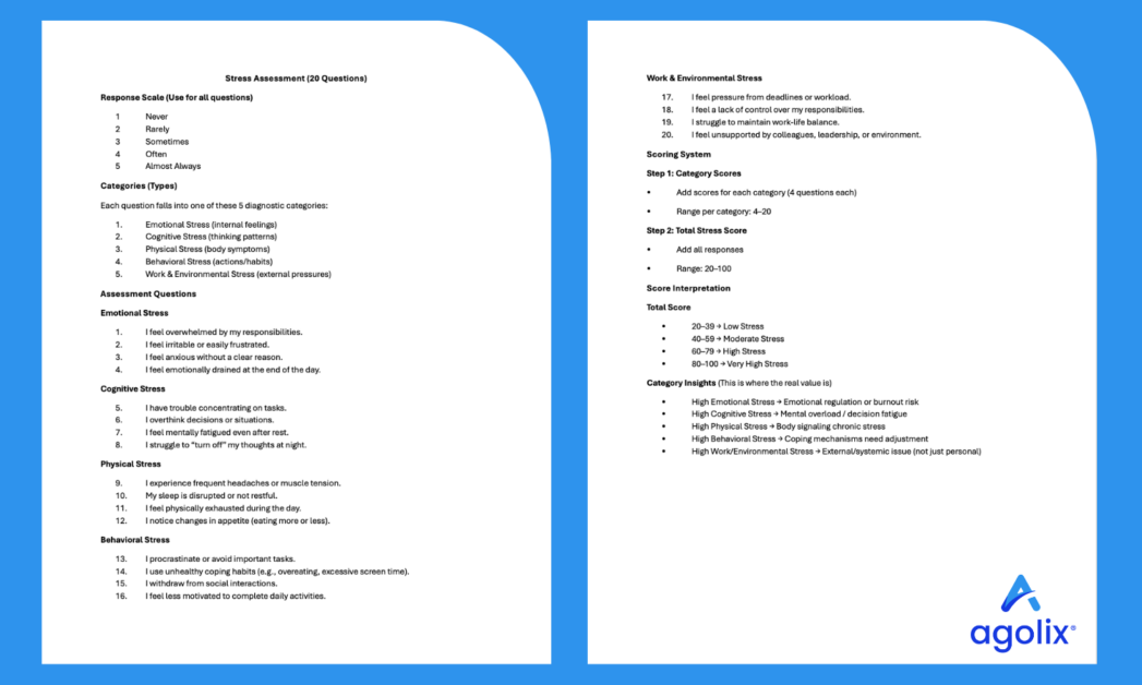 Stress Assessment Example
